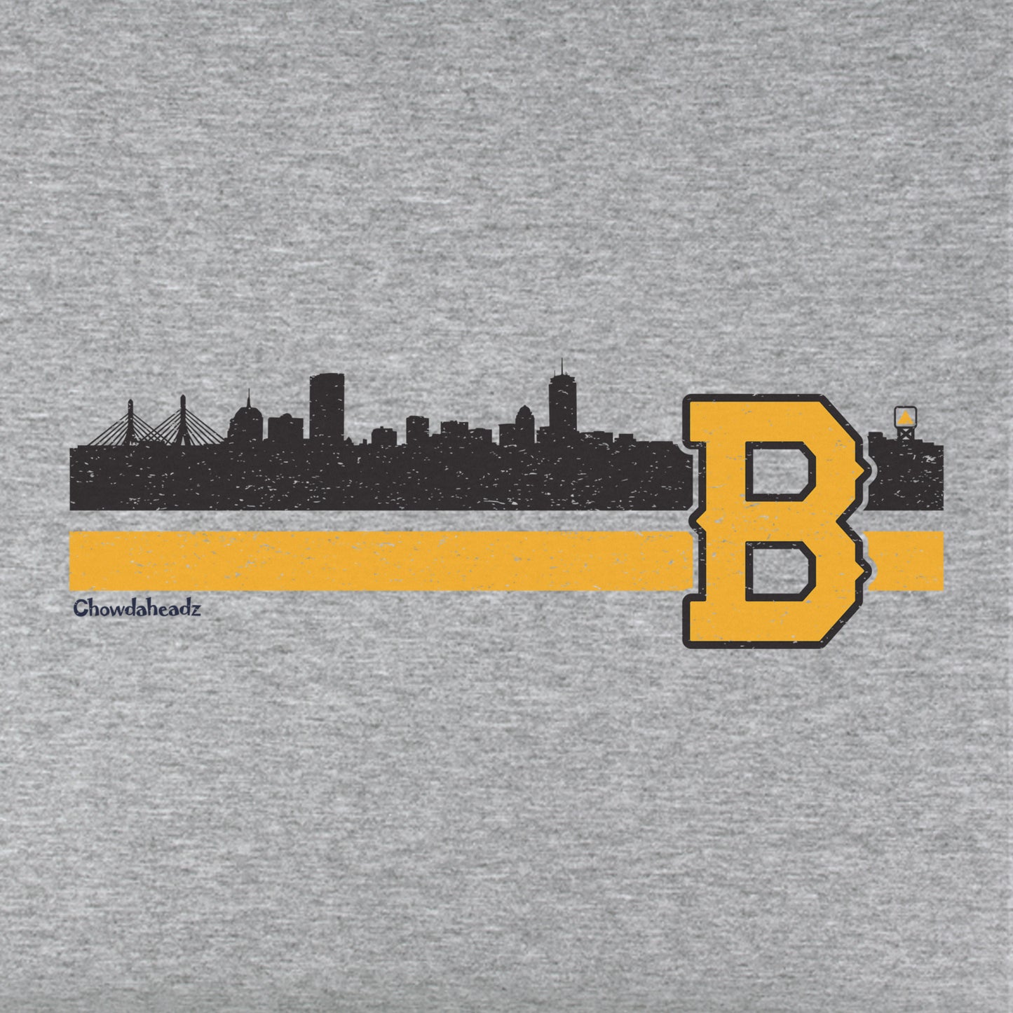 Boston B Black & Gold Sideline Youth T-Shirt - Chowdaheadz