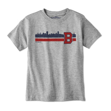 Boston B Baseball Sideline Youth T-Shirt - Chowdaheadz