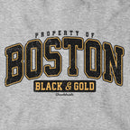 Property of Boston Black & Gold Hoodie