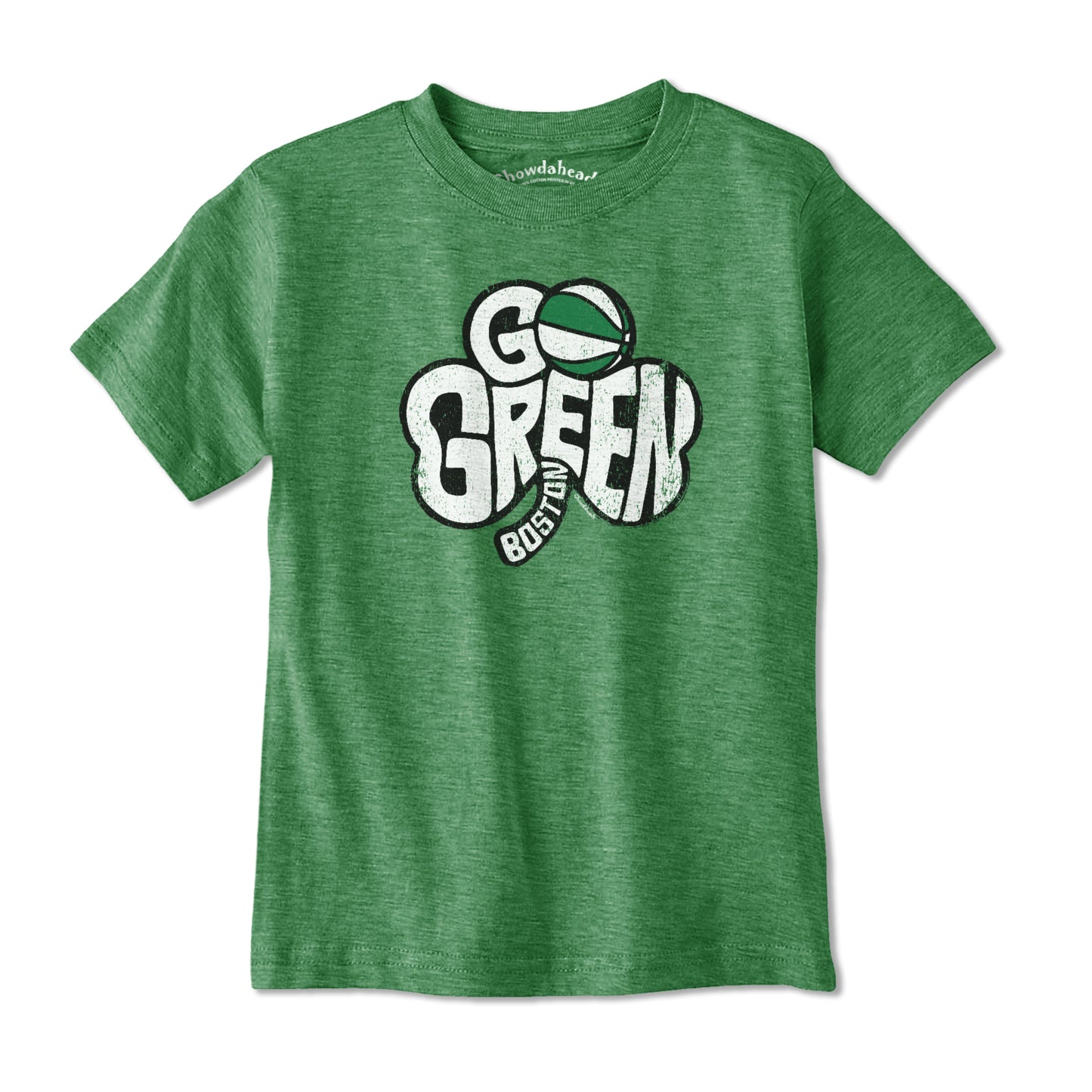 Go Green Boston Shamrock Youth T-shirt - Chowdaheadz