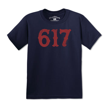 Boston 617 Team Spirit Youth T-Shirt - Chowdaheadz