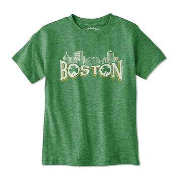 Boston Irish Skyline Youth T-Shirt - Chowdaheadz