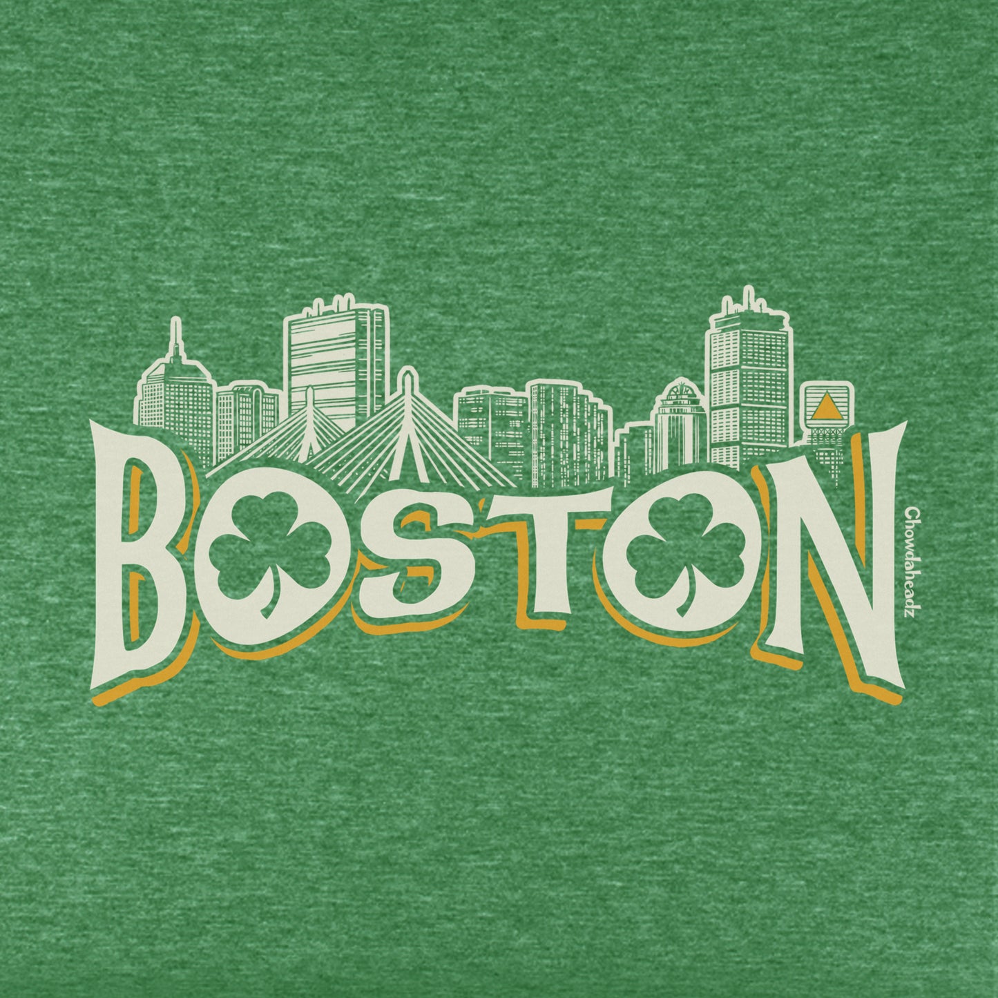 Boston Irish Skyline Youth T-Shirt - Chowdaheadz
