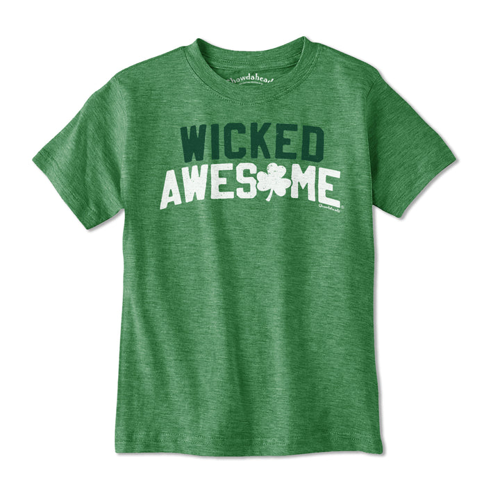 Wicked Awesome Shamrock Arch Youth T-Shirt - Chowdaheadz