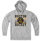 Boston Hockey Crossed Sticks Hoodie