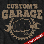 Custom Name's Garage T-Shirt - Chowdaheadz