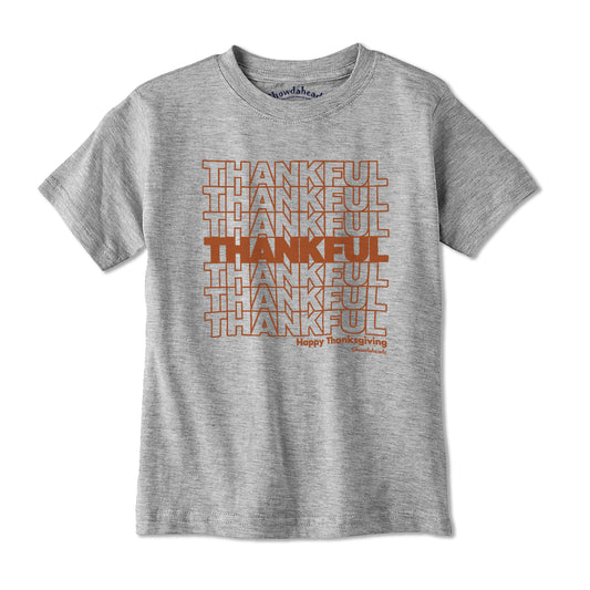 Thankful Repeat Thanksgiving Youth T-Shirt - Chowdaheadz