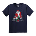 Three Point Stance Santa Youth T-Shirt - Chowdaheadz