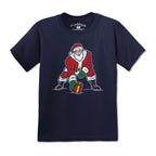 Three Point Stance Santa Youth T-Shirt - Chowdaheadz