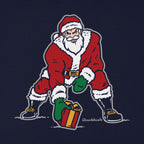 Three Point Stance Santa Youth T-Shirt - Chowdaheadz