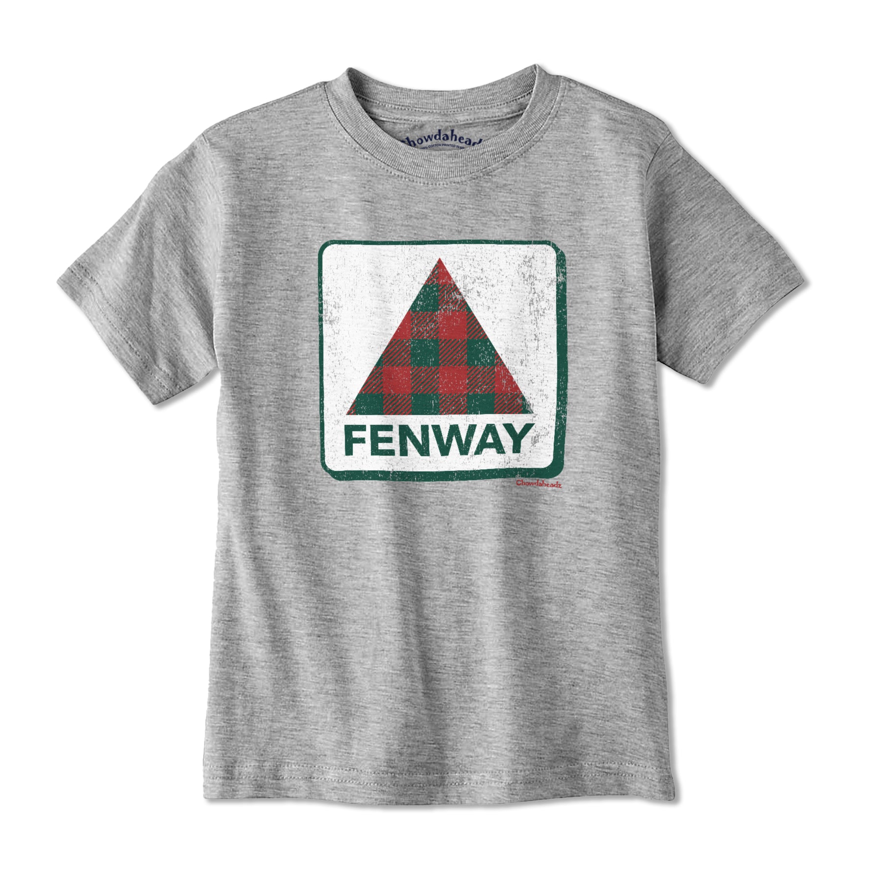 Fenway Holiday Plaid Youth T-Shirt - Chowdaheadz