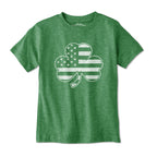 Shamrock Stars & Stripes Tonal Youth T-Shirt - Chowdaheadz