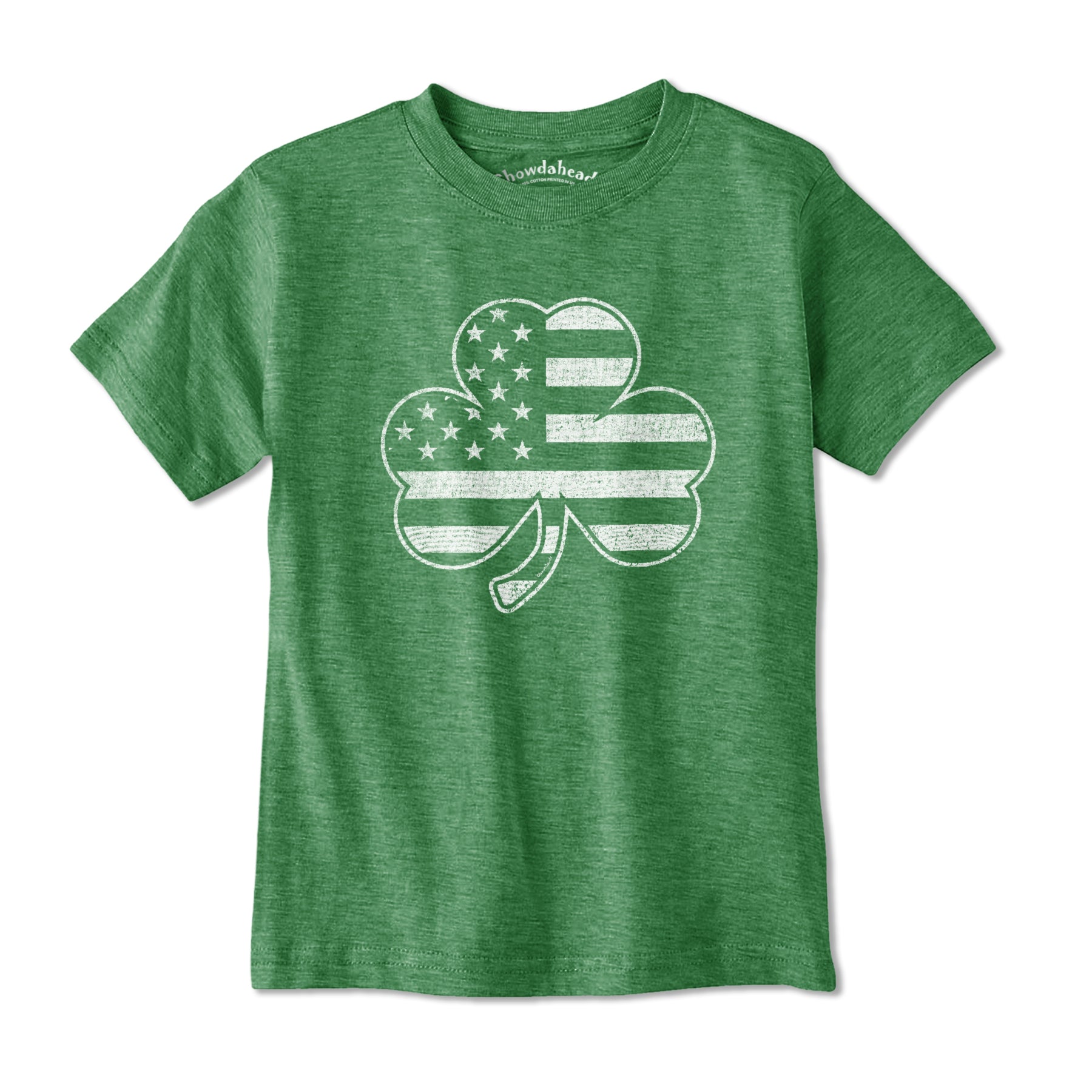 Shamrock Stars & Stripes Tonal Youth T-Shirt - Chowdaheadz
