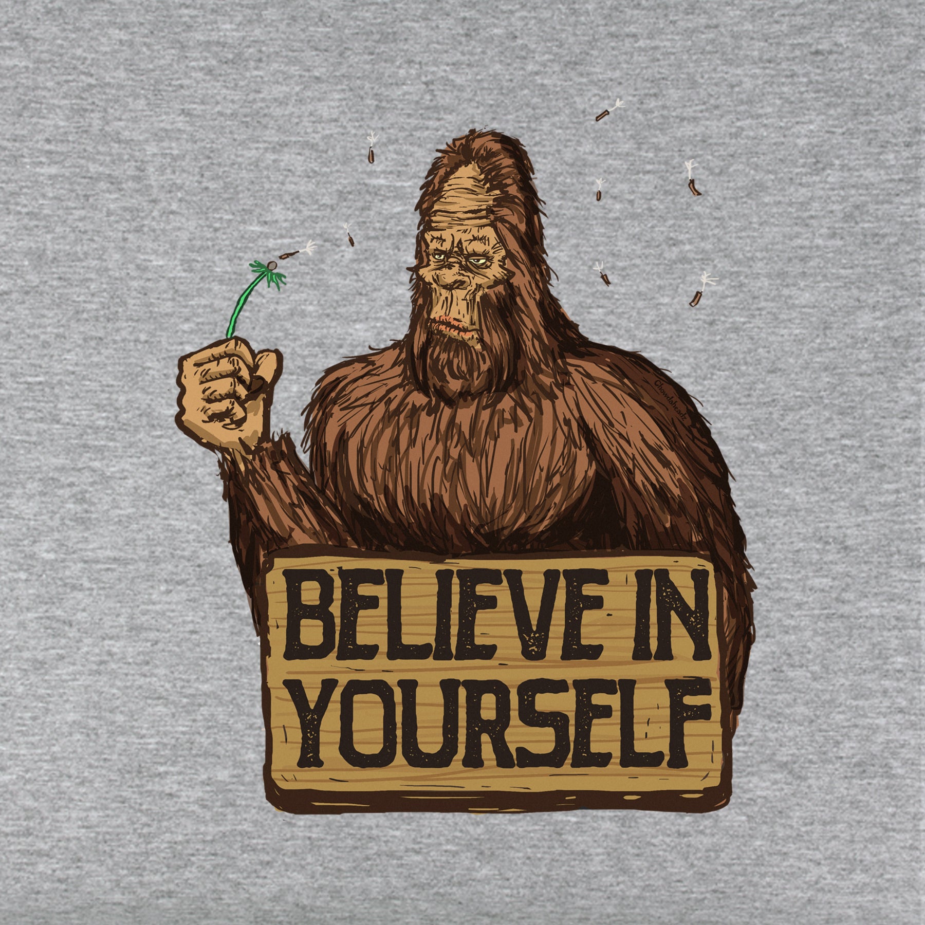 Believe in Yourself Bigfoot Youth Hoodie - Chowdaheadz