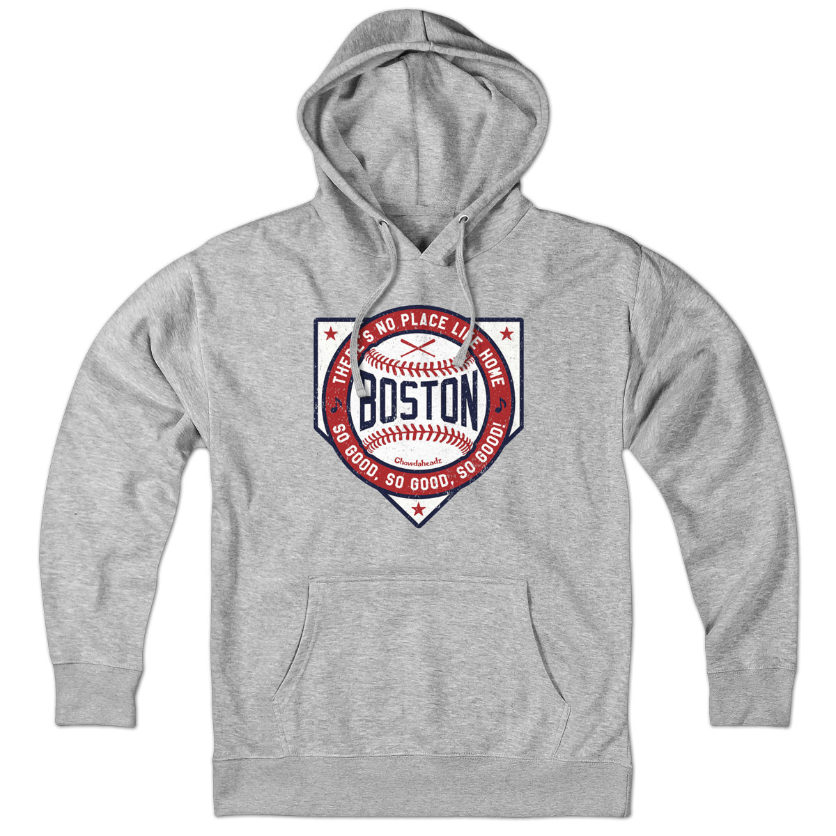 Boston There's No Place Like Home Baseball Hoodie - Chowdaheadz