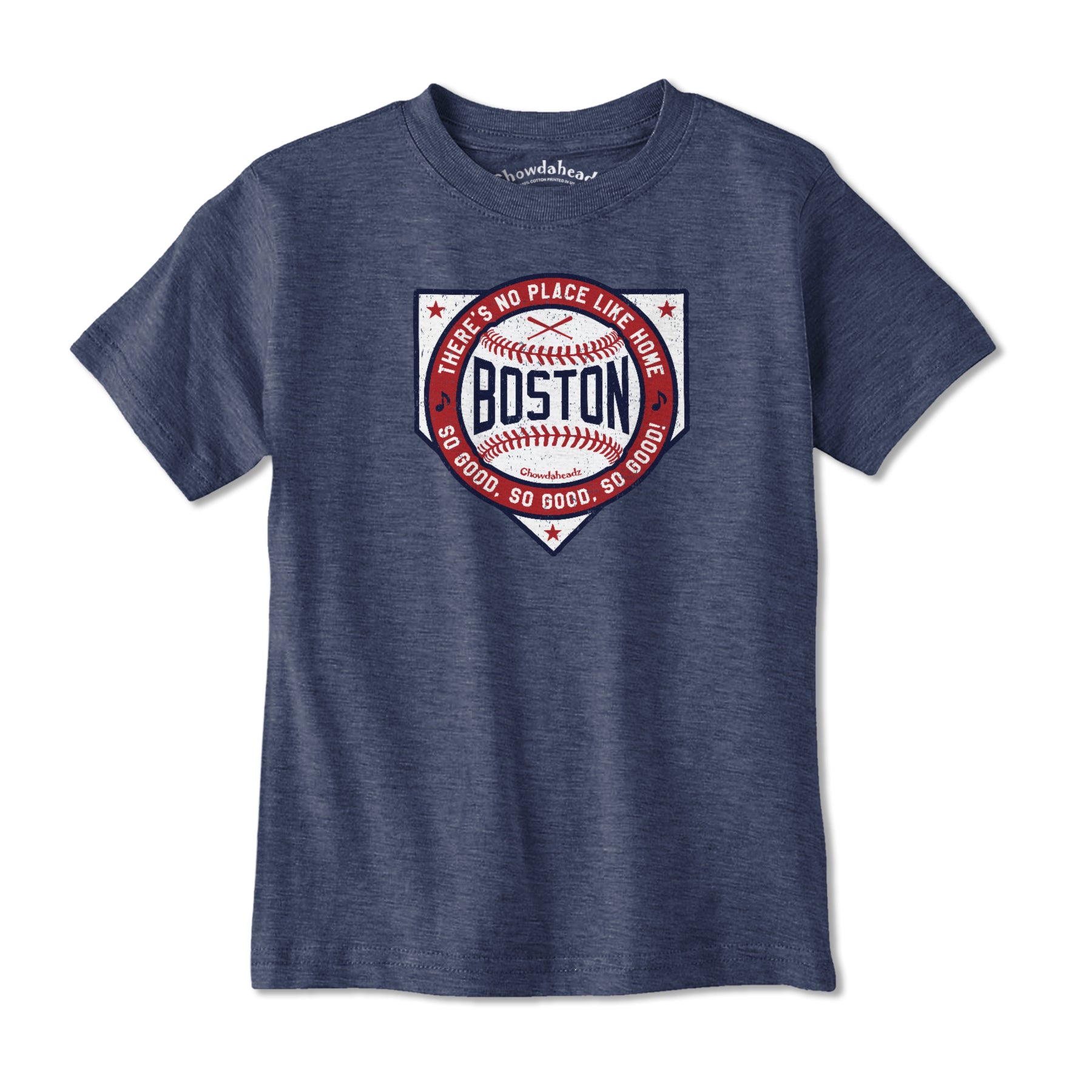 Boston There's No Place Like Home Baseball Youth T-Shirt - Chowdaheadz