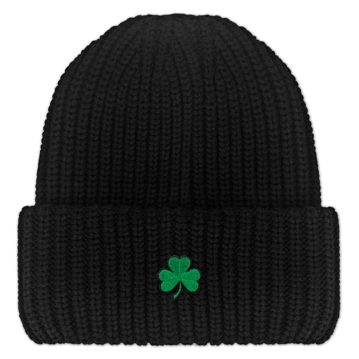Mini Shamrock Chunky Knit Winter Hat