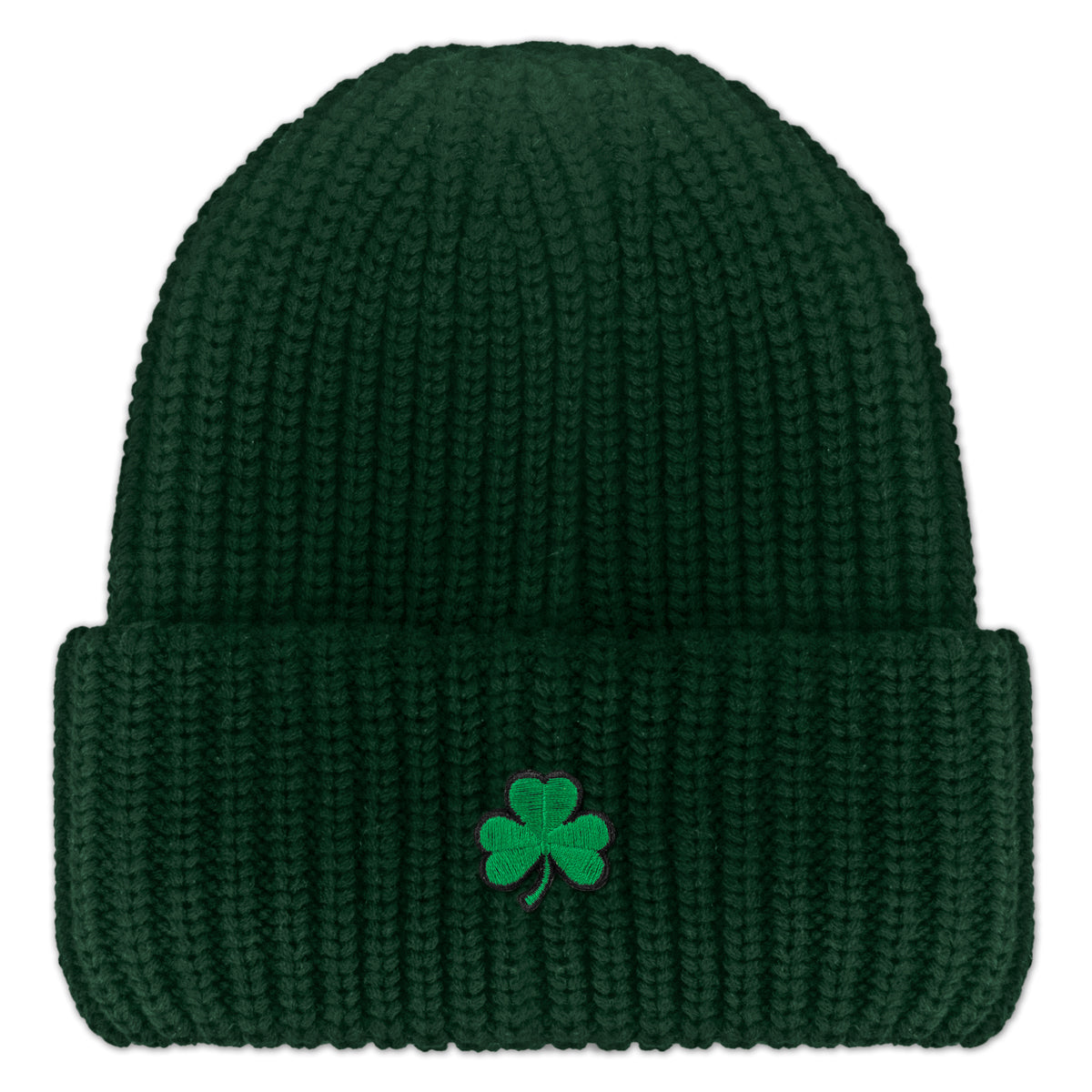 Mini Shamrock Chunky Knit Winter Hat