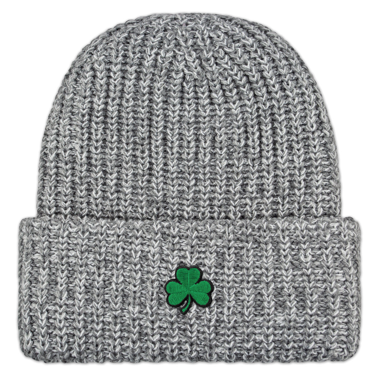 Mini Shamrock Chunky Knit Winter Hat