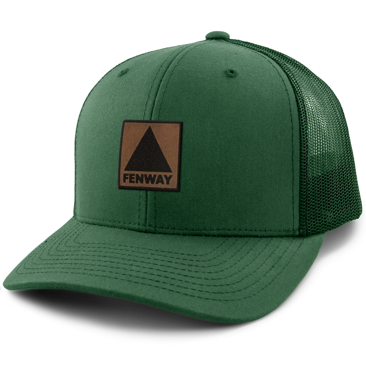 Fenway Leather Patch Classic Snapback Trucker - Chowdaheadz