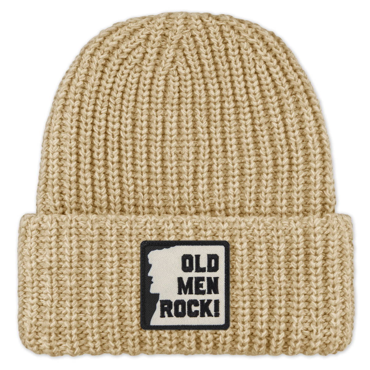 Old Men Rock Chunky Knit Winter Hat - Chowdaheadz