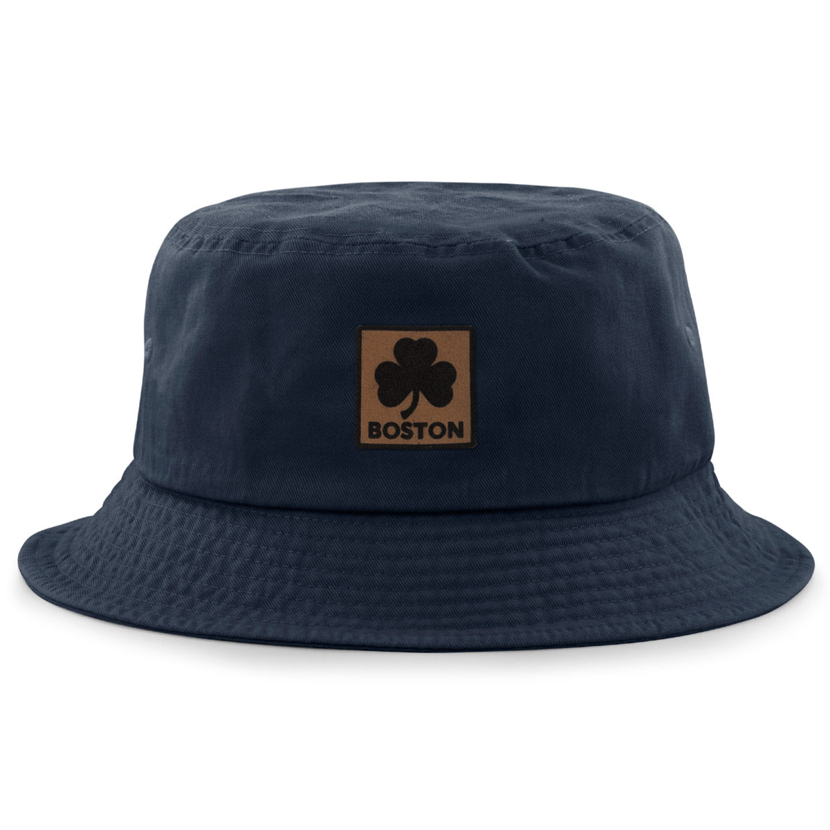 Boston Shamrock Leather Patch Bucket Hat - Chowdaheadz
