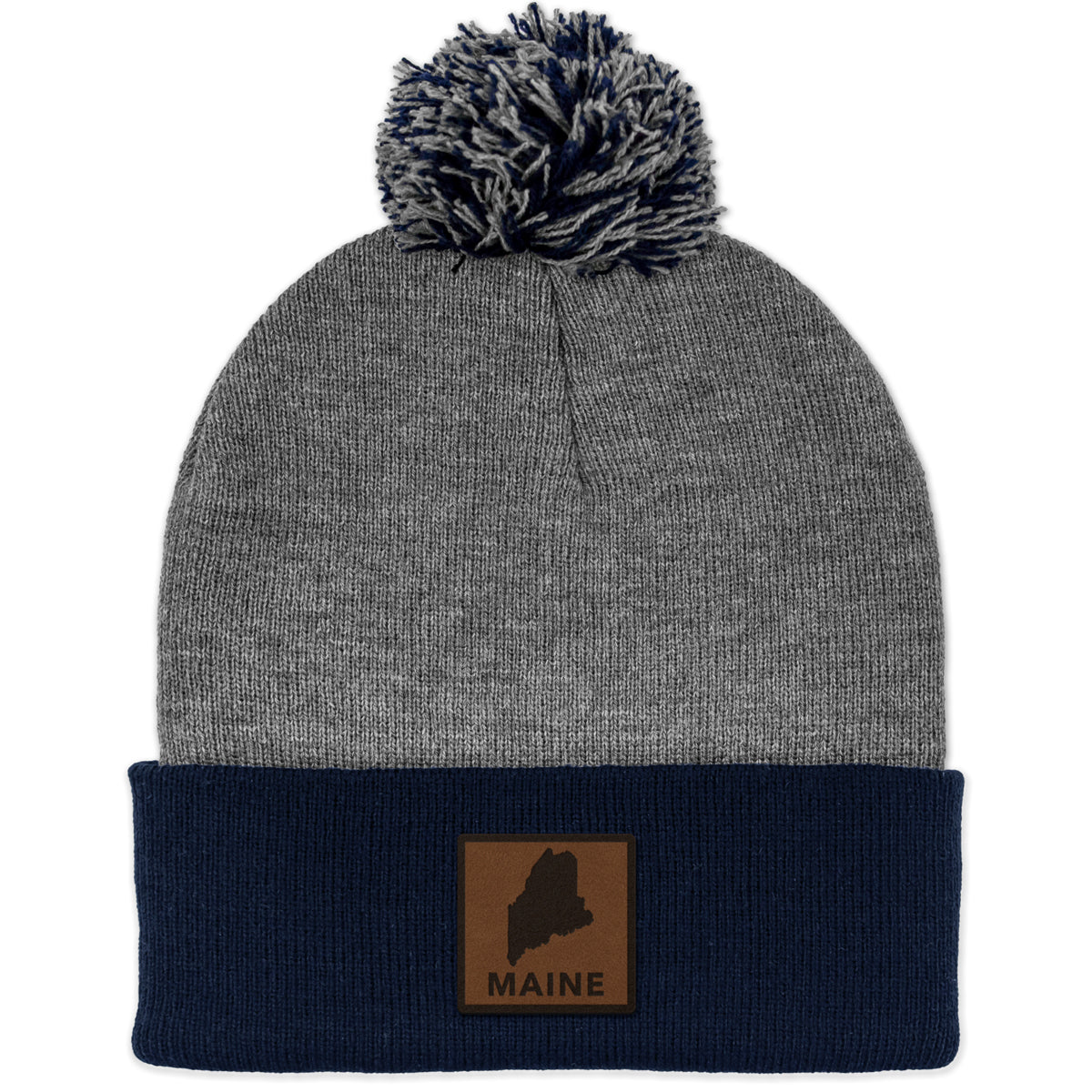 Maine Leather Patch Two Tone Knit - Chowdaheadz