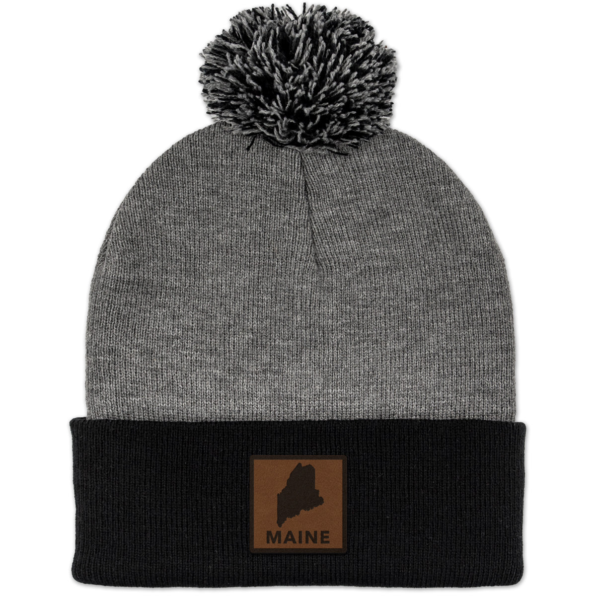Maine Leather Patch Two Tone Knit - Chowdaheadz
