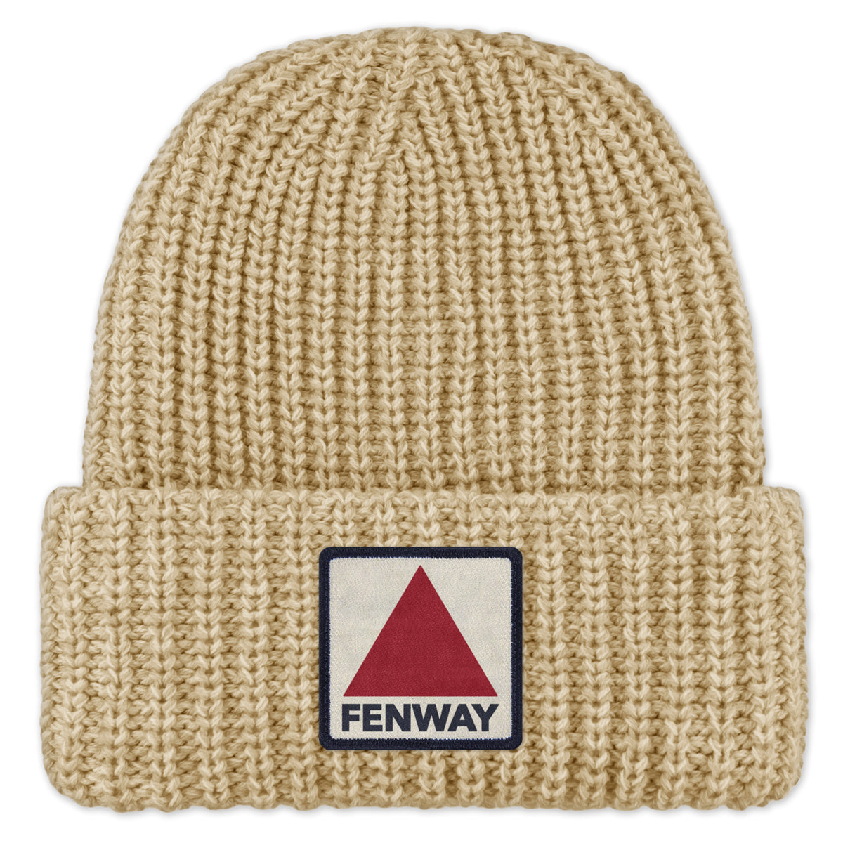 Fenway Printed Patch Chunky Knit Winter Hat