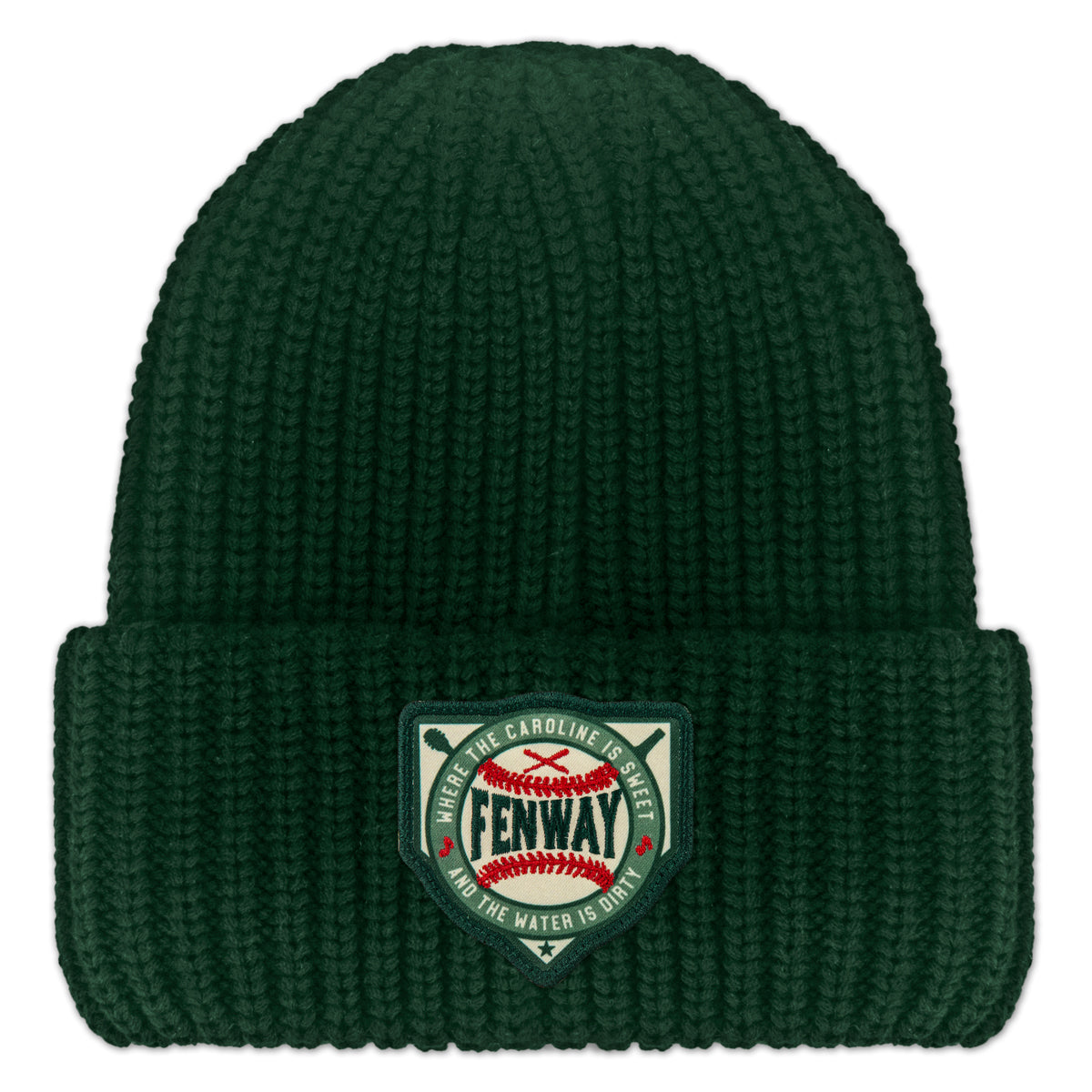 Fenway Sweet & Dirty Patch Chunky Knit Winter Hat - Chowdaheadz