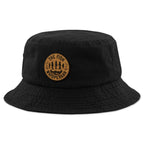 Fish Whisperaah "Wood Grain" Patch Bucket Hat