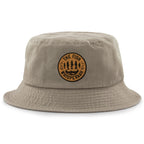 Fish Whisperaah "Wood Grain" Patch Bucket Hat