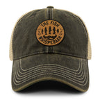 Fish Whisperaah "Wood Grain" Patch Dirty Water Trucker - Chowdaheadz