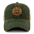 Fish Whisperaah "Wood Grain" Patch Dirty Water Trucker - Chowdaheadz