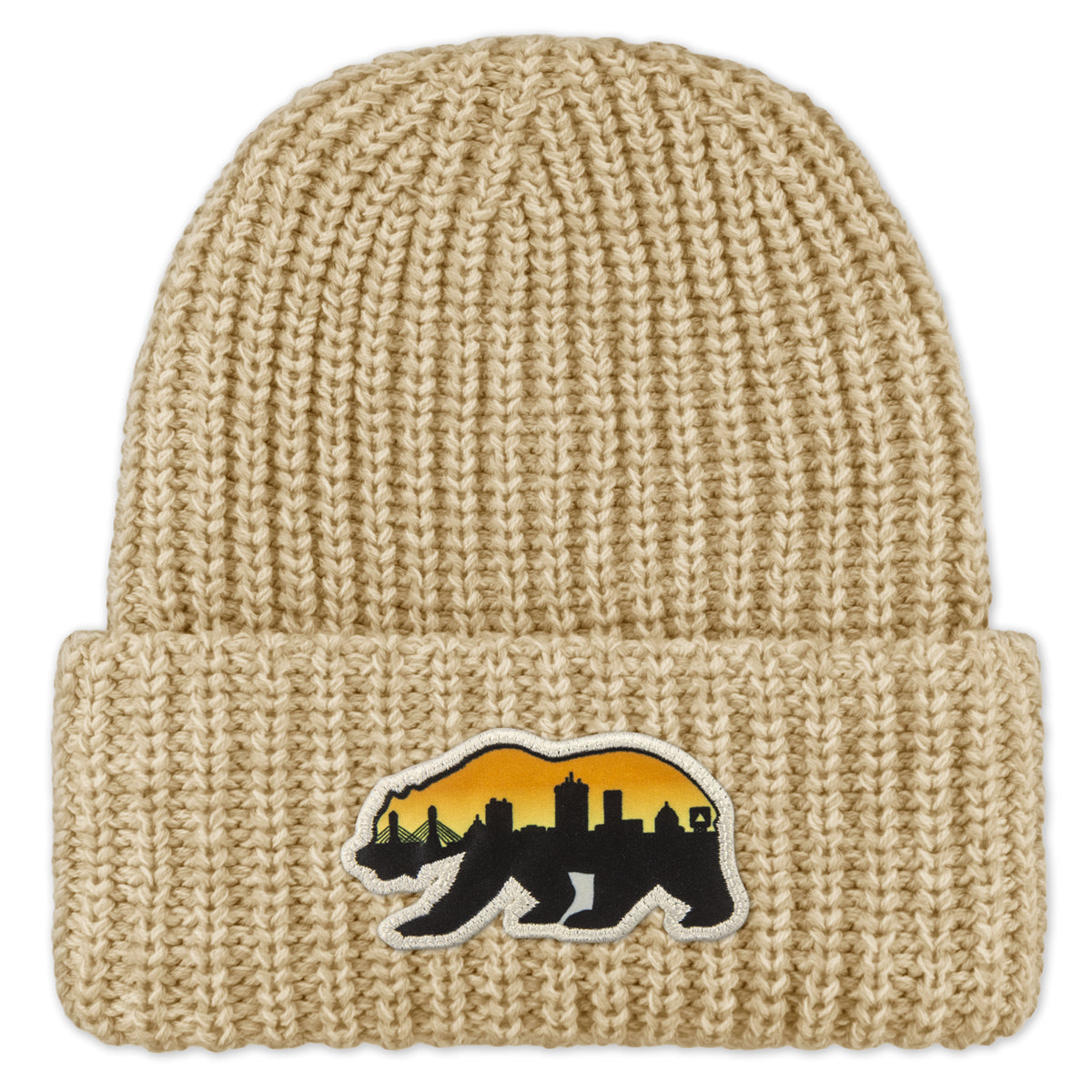 Boston Bear Skyline Chunky Knit Winter Hat - Chowdaheadz