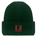 Vermont Leather Patch Chunky Knit Winter Hat - Chowdaheadz