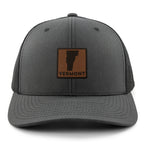 Vermont Leather Patch Classic Snapback Trucker Hat