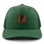 Vermont Leather Patch Classic Snapback Trucker Hat