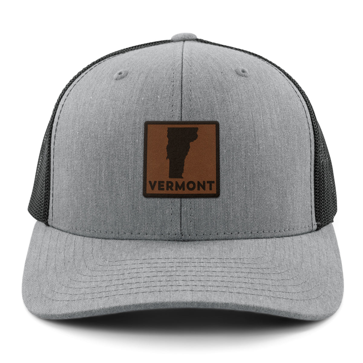 Vermont Leather Patch Classic Snapback Trucker Hat - Chowdaheadz