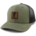 Vermont Leather Patch Classic Snapback Trucker Hat