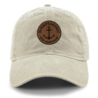 Lake Winnipesaukee Leather Patch Dad Hat - Chowdaheadz