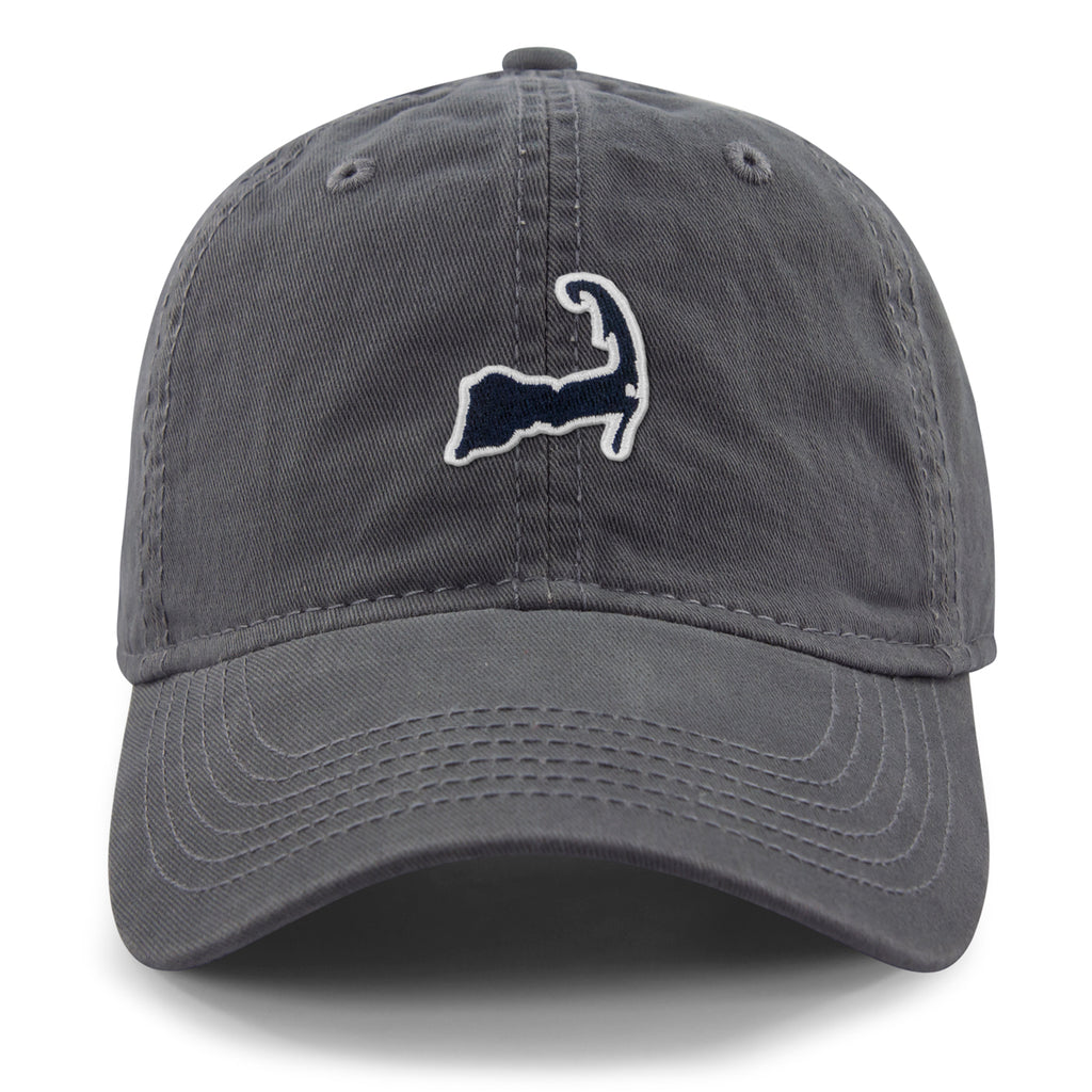 Mini Cape Cod Dad Hat — front view in Charcoal