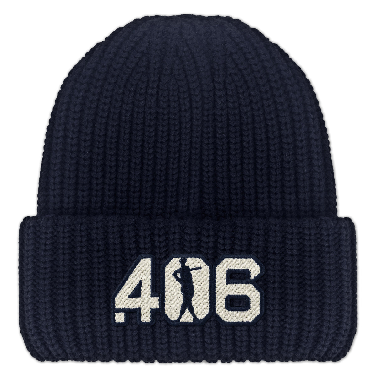 .406 Hitter Chunky Knit Winter Hat