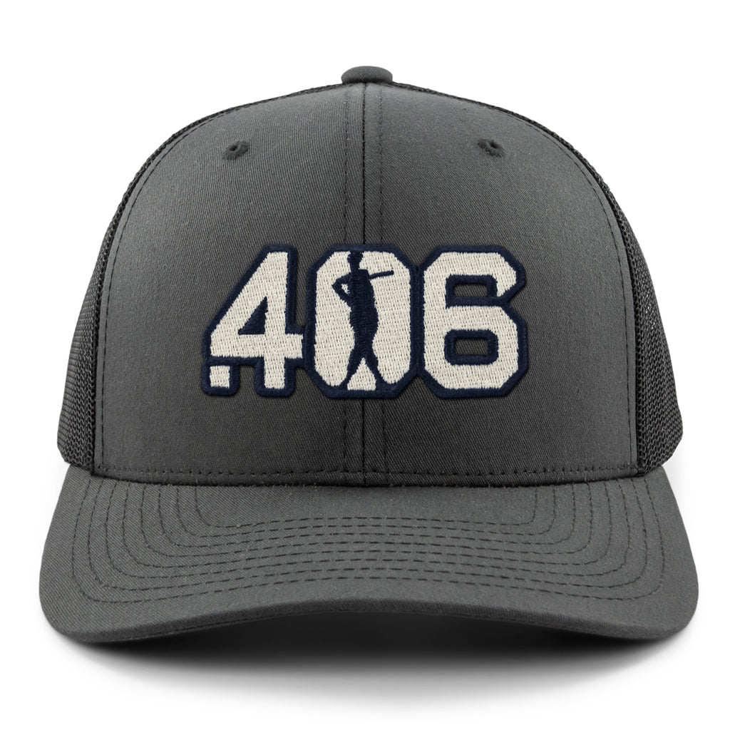 .406 Hitter Patch Classic Snapback Trucker Hat - Chowdaheadz