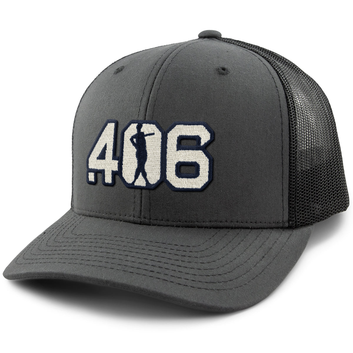 .406 Hitter Patch Classic Snapback Trucker Hat - Chowdaheadz