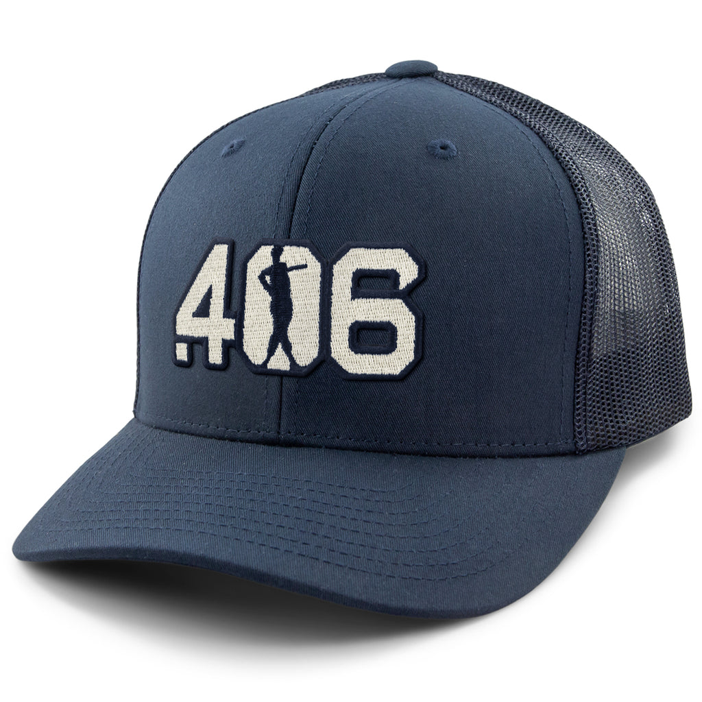 .406 Hitter Patch Classic Snapback Trucker Hat - Chowdaheadz