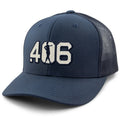 .406 Hitter Patch Classic Snapback Trucker Hat - Chowdaheadz