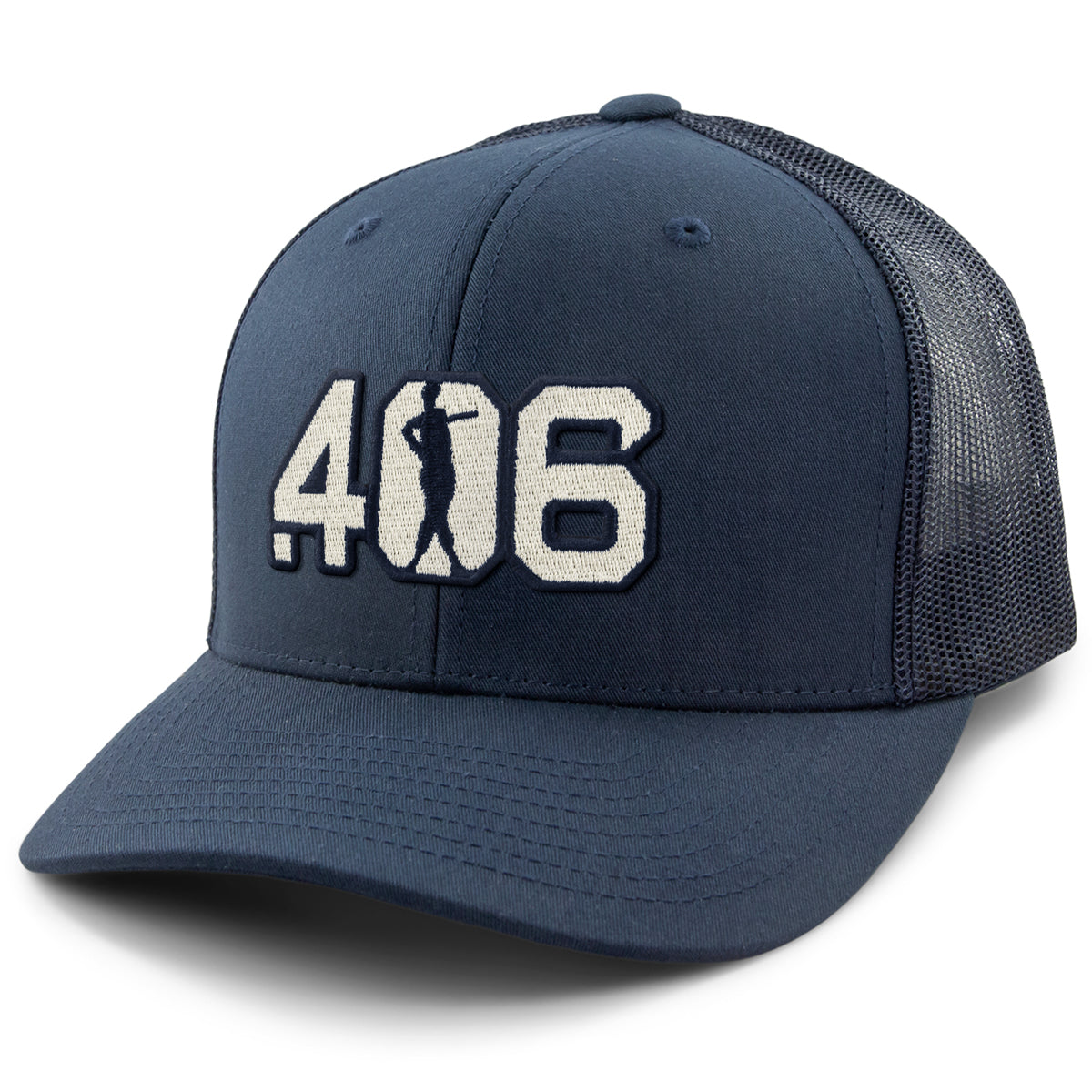 .406 Hitter Patch Classic Snapback Trucker Hat - Chowdaheadz