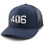.406 Hitter Patch Classic Snapback Trucker Hat