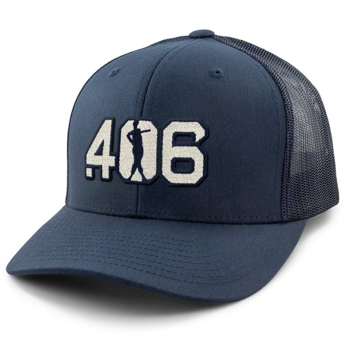 .406 Hitter Patch Classic Snapback Trucker Hat - Chowdaheadz